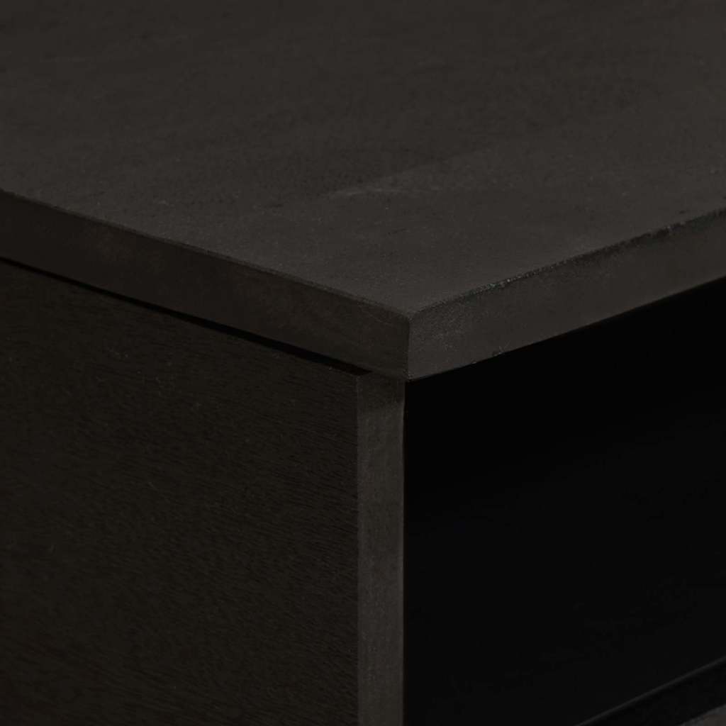 vidaXL Coffee Table with Drawer Black 80 x 54 x 40 cm Solid Mango Wood