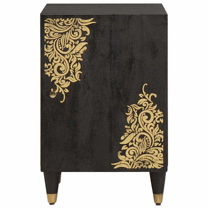 vidaXL Bathroom Cabinet Black 38 x 33 x 58 cm Solid Mango Wood