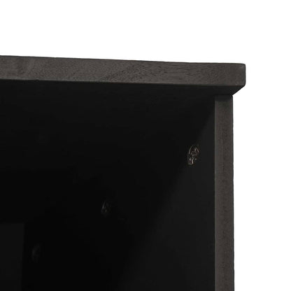 vidaXL Bathroom Cabinet Black 38 x 33 x 160 cm Solid Mango Wood