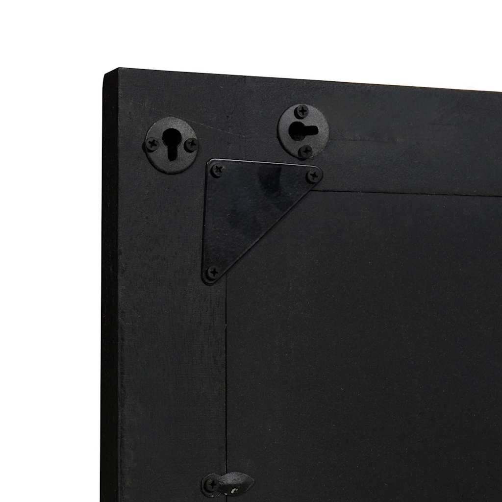vidaXL Bathroom Mirror with Mirror Black and Silver 70 x 50 x 2.5 cm