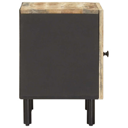 vidaXL Bedside Table 2 pcs Natural 40 x 33 x 46 cm Solid Mango Wood