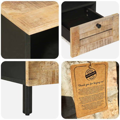 vidaXL Storage Cabinets Natural 70 x 33 x 46 cm Solid Mango Wood