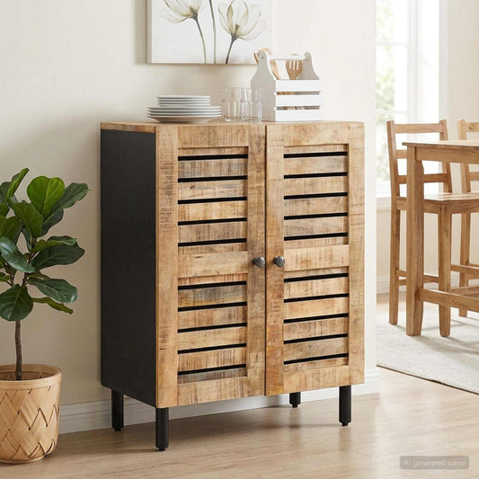 vidaXL Storage Cabinets 60 x 33 x 75 cm Solid Mango Wood Natural