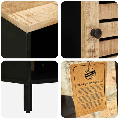 vidaXL Coffee Table Natural 80 x 50 x 40 cm Solid Mango Wood