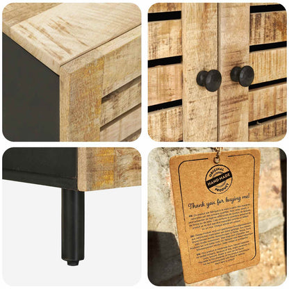 vidaXL Coffee Table Natural 80 x 50 x 40 cm Solid Mango Wood