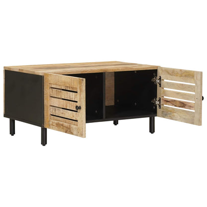 vidaXL Coffee Table Natural 80 x 50 x 40 cm Solid Mango Wood