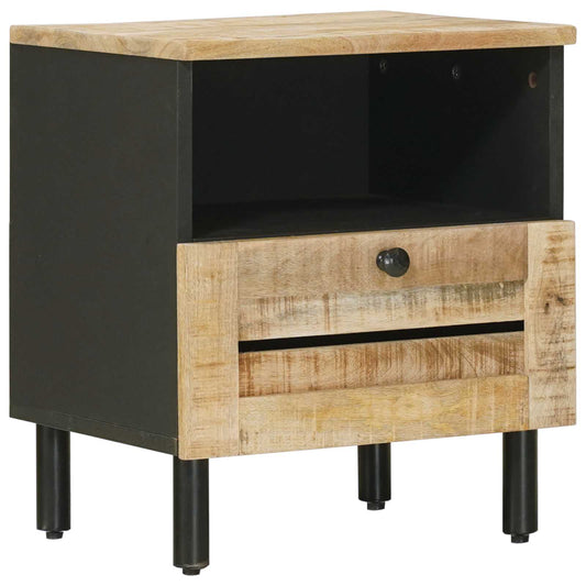 vidaXL Bedside Table Natural 40 x 33 x 46 cm Solid Mango Wood