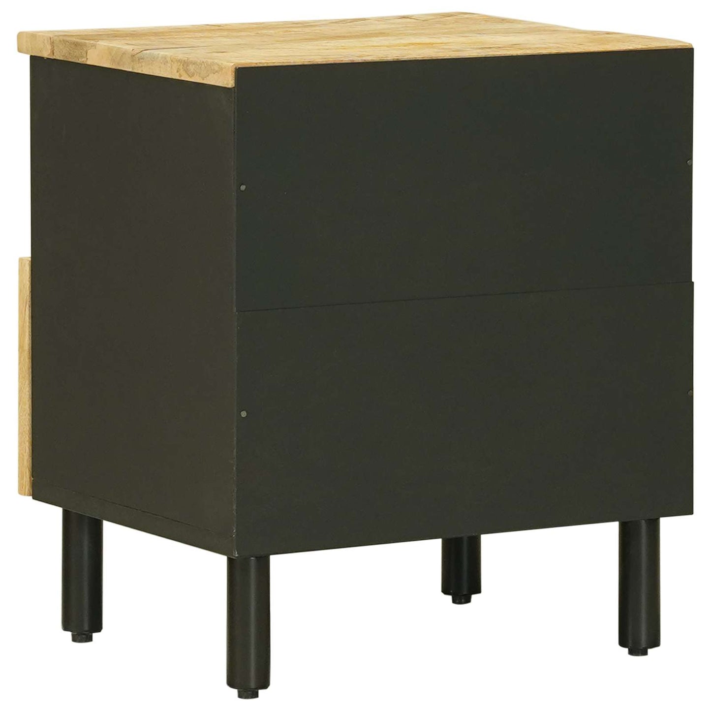 vidaXL Bedside Table Natural 40 x 33 x 46 cm Solid Mango Wood