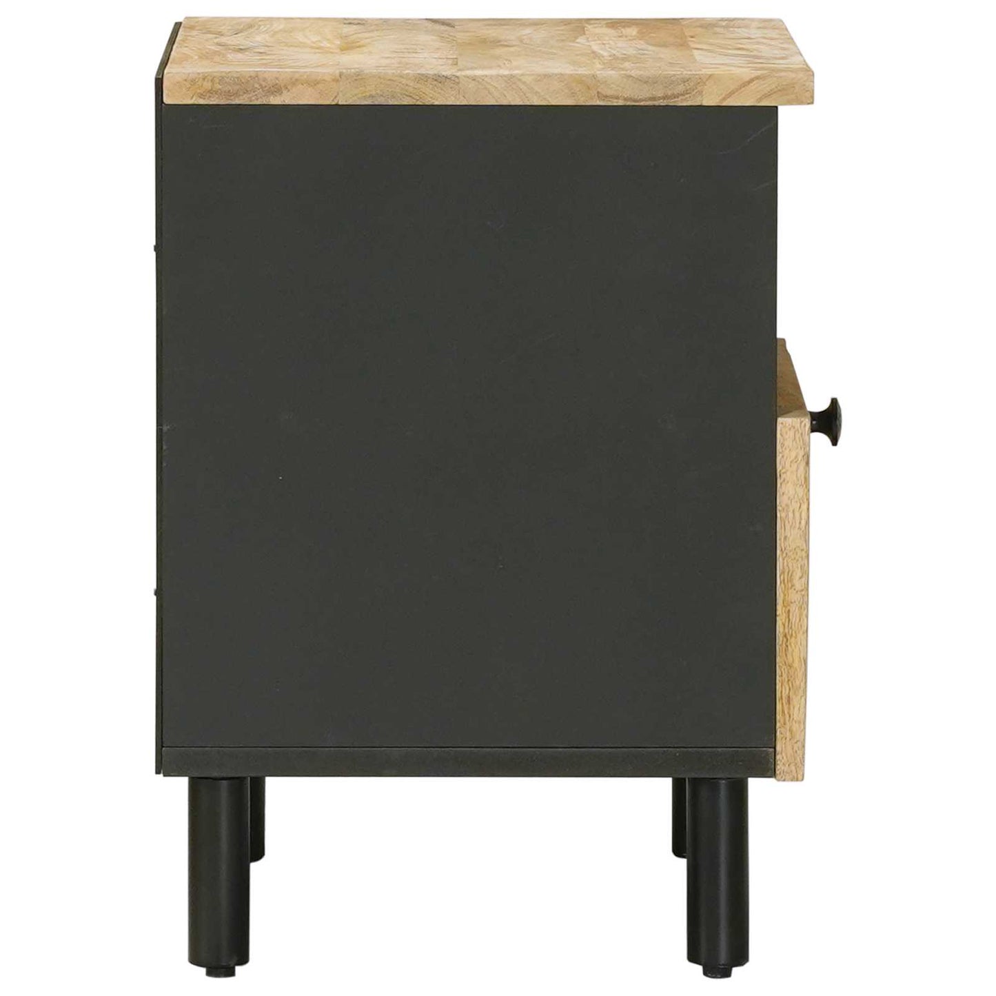 vidaXL Bedside Table Natural 40 x 33 x 46 cm Solid Mango Wood