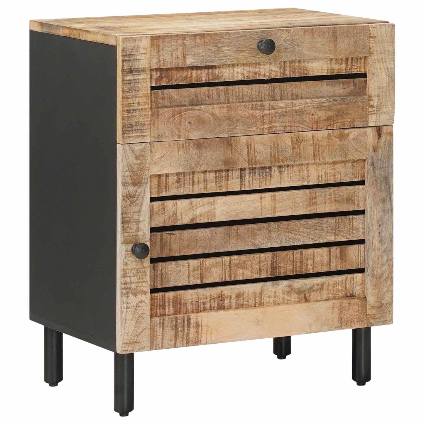 vidaXL Bedside Table Natural 50 x 33 x 60 cm Solid Mango Wood