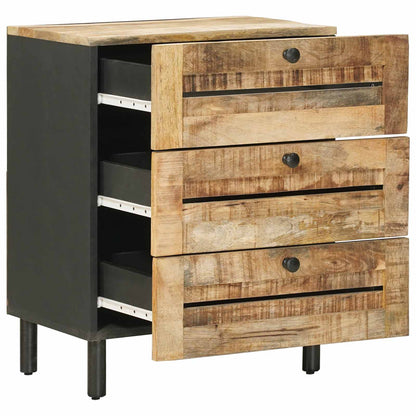 vidaXL Bedside Table Natural 50 x 33 x 62 cm Solid Mango Wood