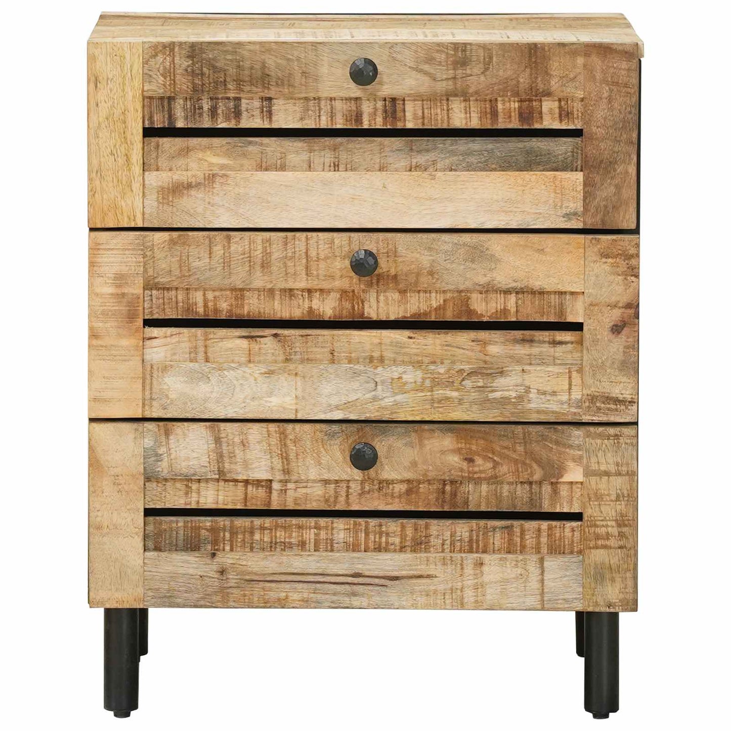 vidaXL Bedside Table Natural 50 x 33 x 62 cm Solid Mango Wood