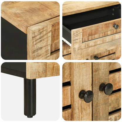 vidaXL Bedside Table Natural 50 x 33 x 60 cm Solid Mango Wood