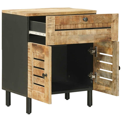 vidaXL Bedside Table Natural 50 x 33 x 60 cm Solid Mango Wood