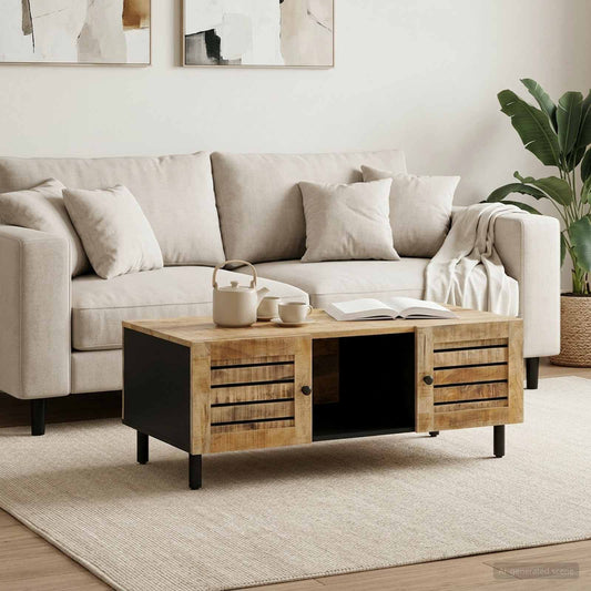vidaXL Coffee Table Natural 100 x 54 x 40 cm Solid Mango Wood