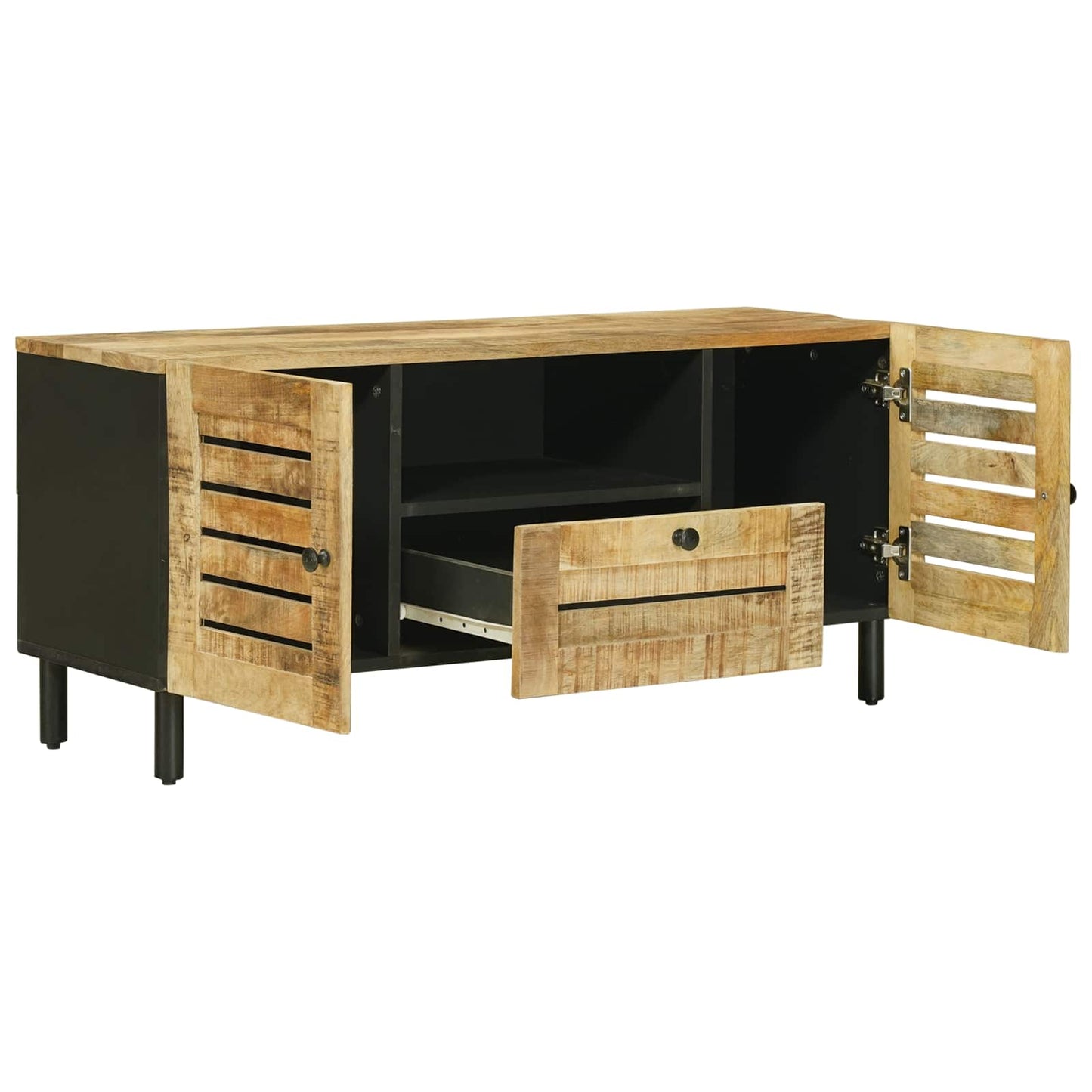 vidaXL Storage Cabinets Natural 105 x 33 x 46 cm Solid Mango Wood