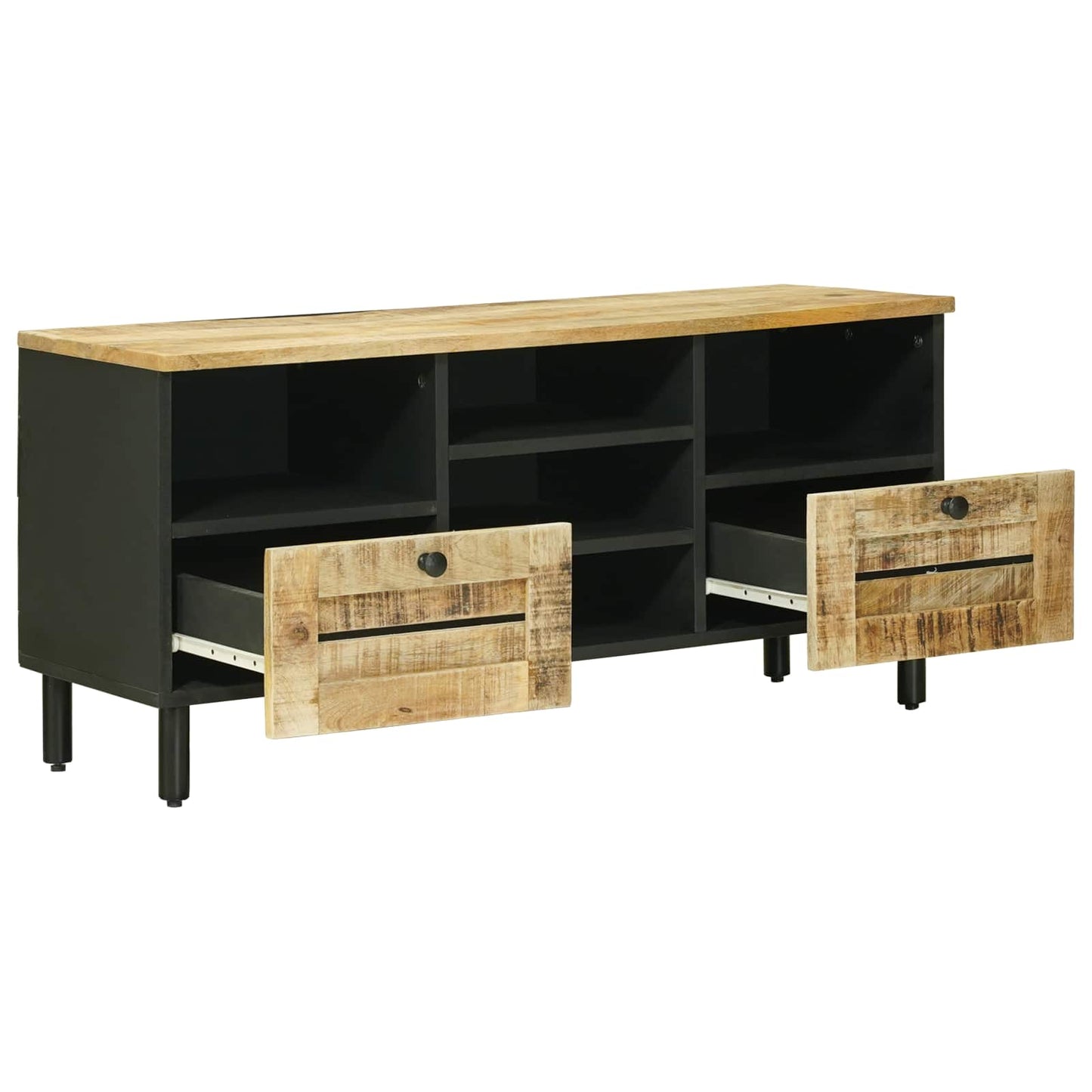 vidaXL Storage Cabinets Natural 100 x 33 x 46 cm Solid Mango Wood