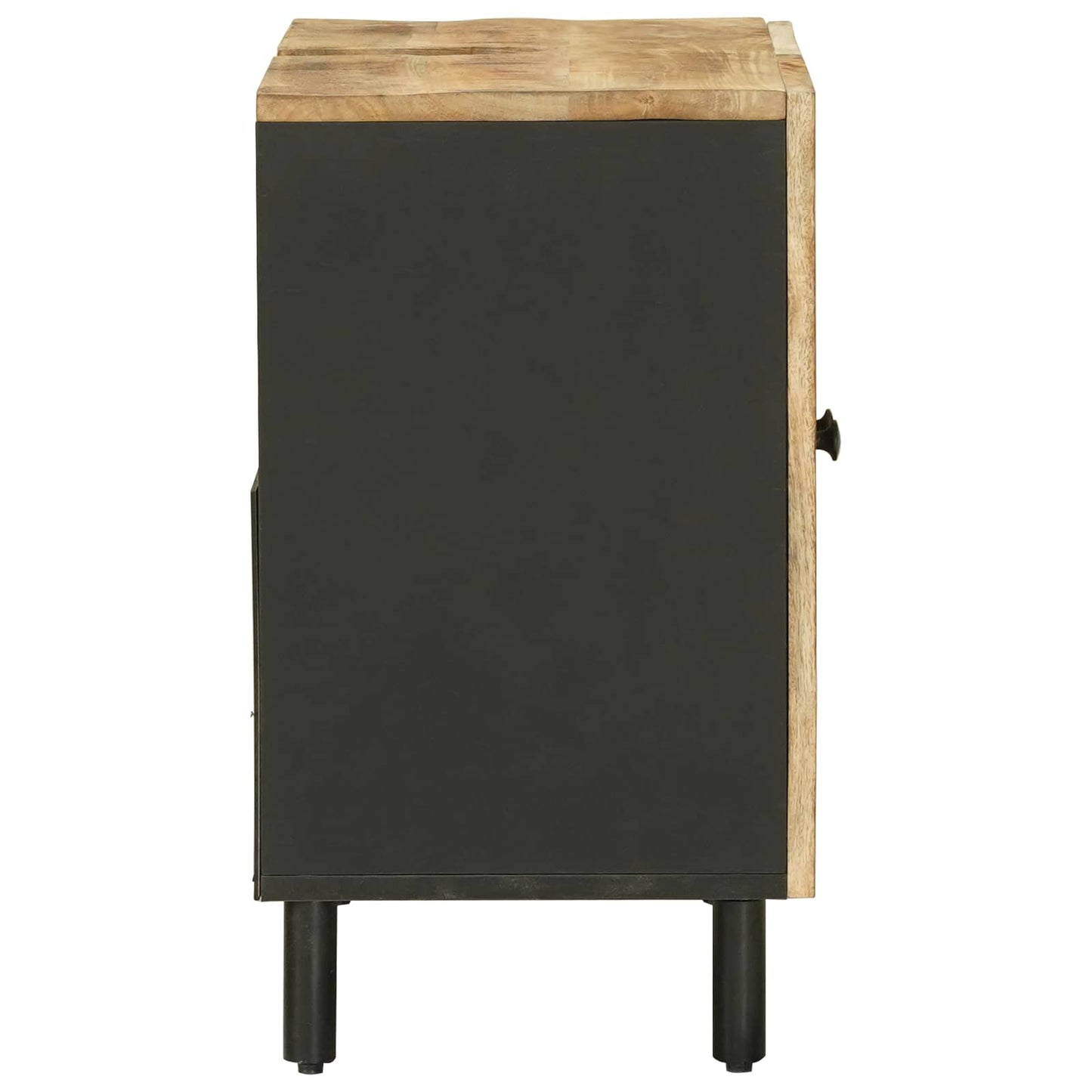 vidaXL Sink cabinet Brown and Black 62 x 33 x 58 cm Solid Mango Wood