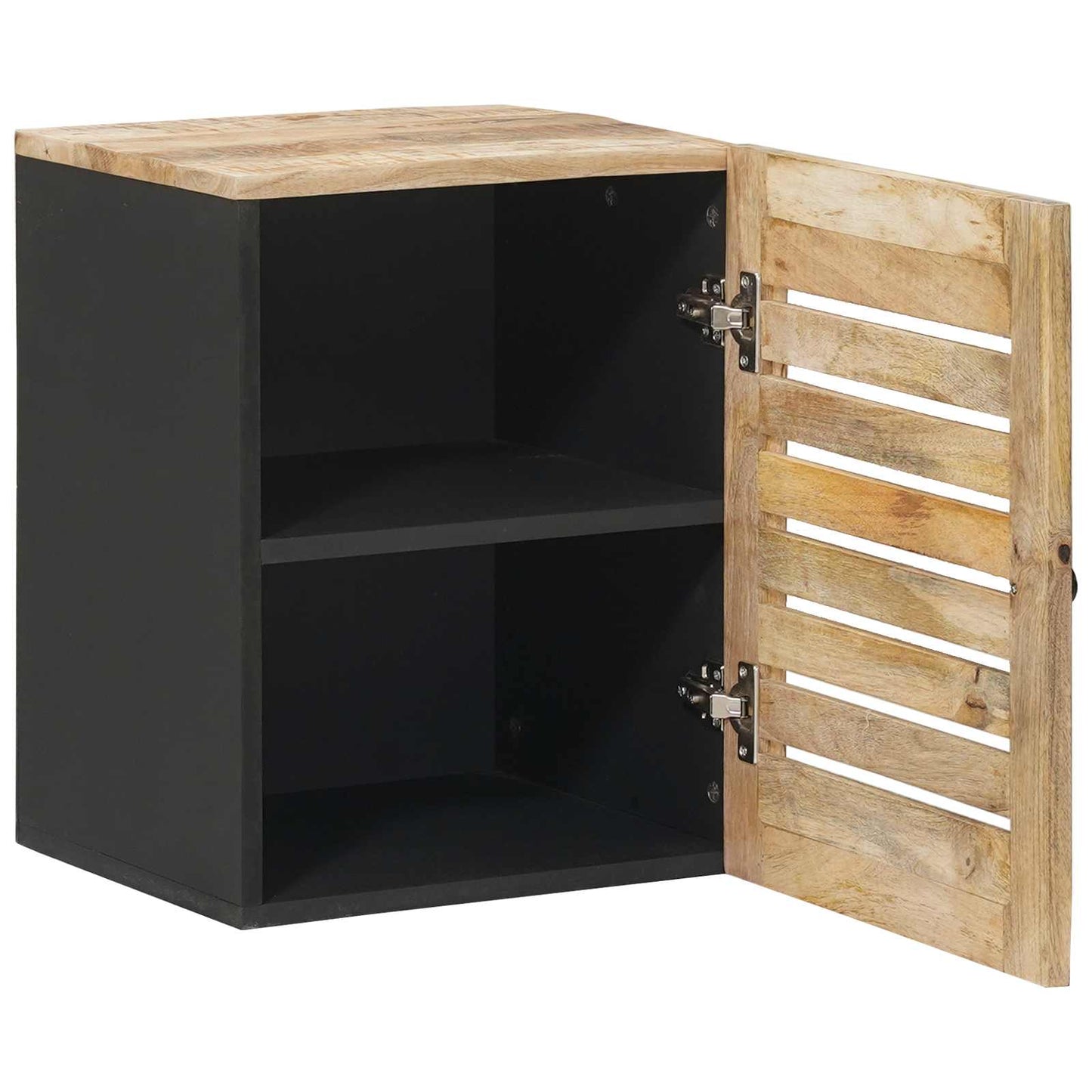vidaXL Hanging Cabinet with Storage Brown and Black 38 x 33.5 x 48 cm