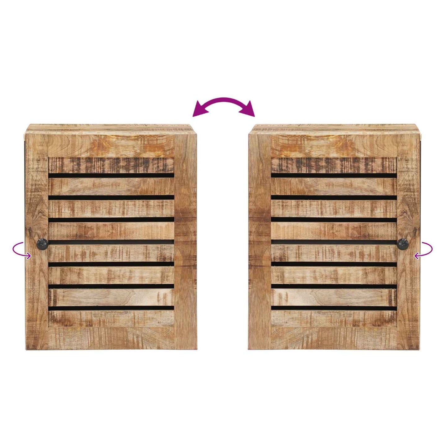 vidaXL Hanging Cabinet with Storage Brown and Black 38 x 33.5 x 48 cm