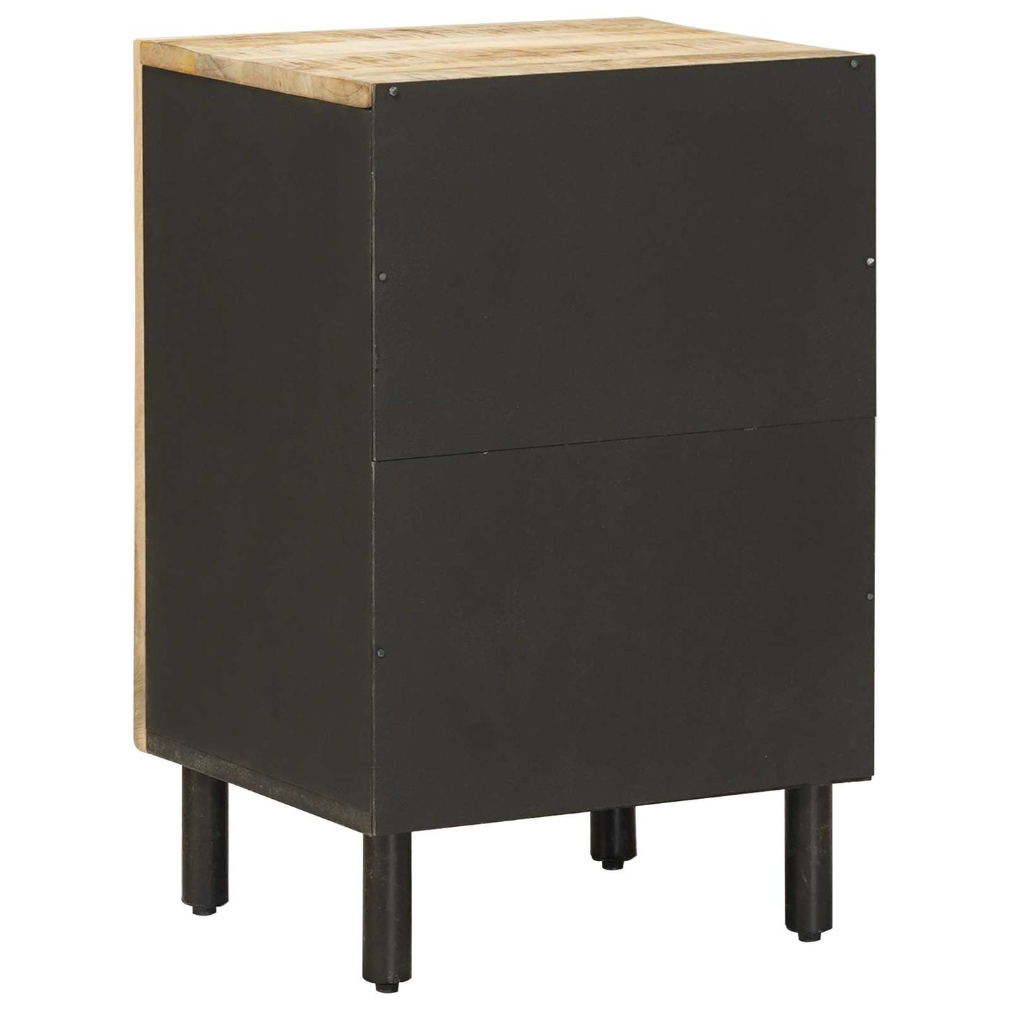 vidaXL Bathroom Cabinet with Storage Brown and Black 38 x 33.5 x 58 cm