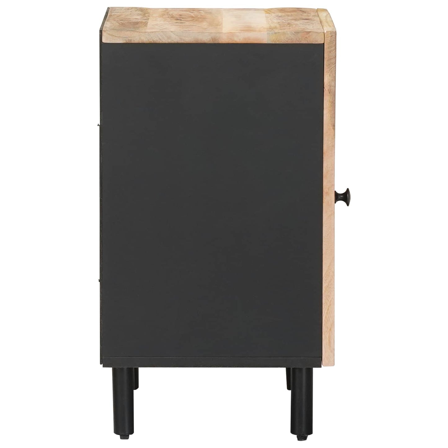 vidaXL Bathroom Cabinet with Storage Brown and Black 38 x 33.5 x 58 cm