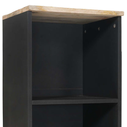 vidaXL Bathroom Cabinet with Drawer Brown and Black 38 x 33.5 x 160 cm
