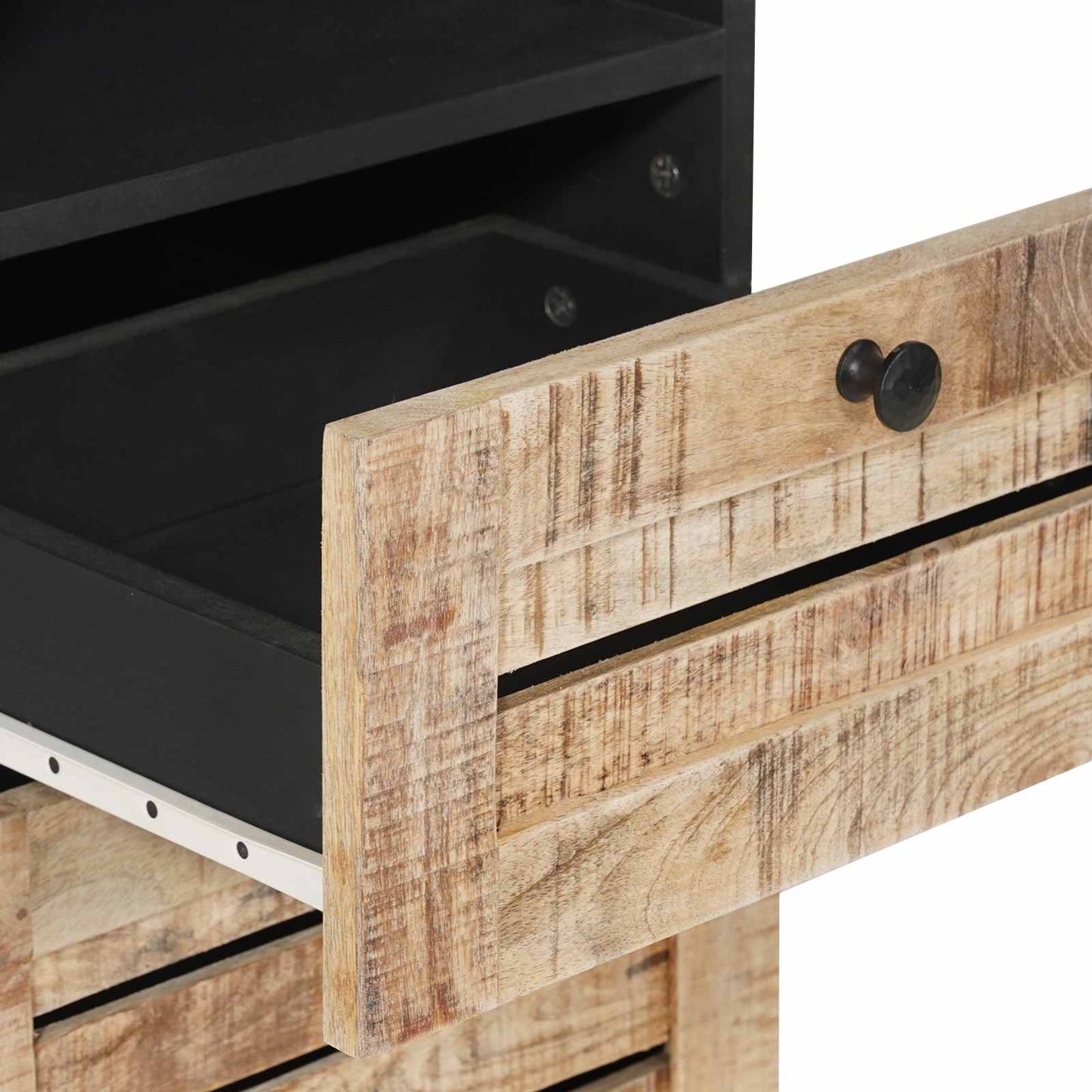 vidaXL Bathroom Cabinet with Drawer Brown and Black 38 x 33.5 x 160 cm