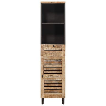 vidaXL Bathroom Cabinet with Drawer Brown and Black 38 x 33.5 x 160 cm