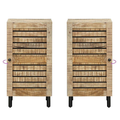 vidaXL Storage Cabinets Natural 40 x 33 x 75cm Solid Mango Wood