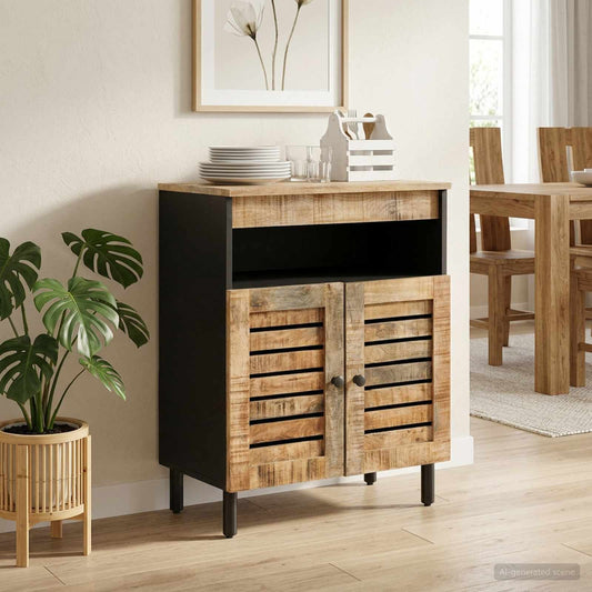 vidaXL Storage Cabinets Natural 60 x 33 x 75 cm Solid Mango Wood
