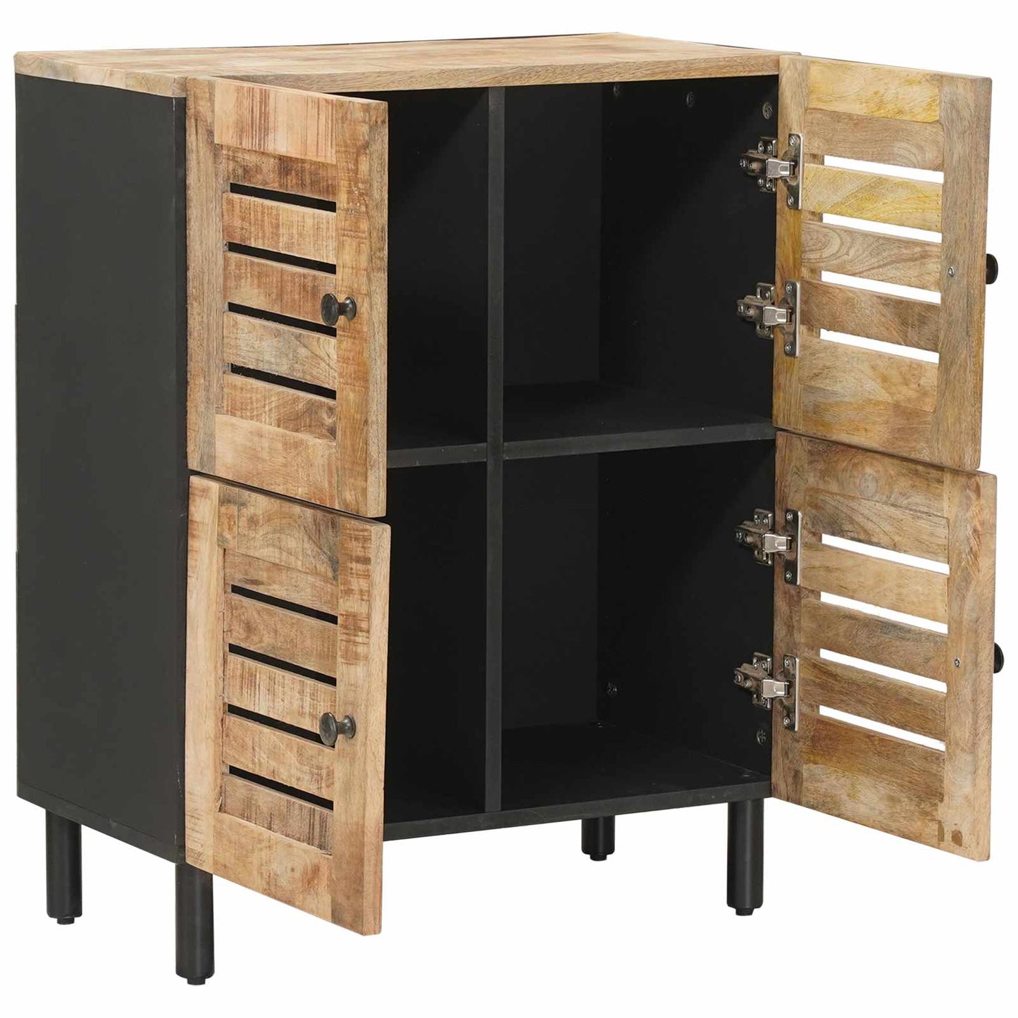 vidaXL Storage Cabinets Natural 60 x 33 x 75 cm Solid Mango Wood