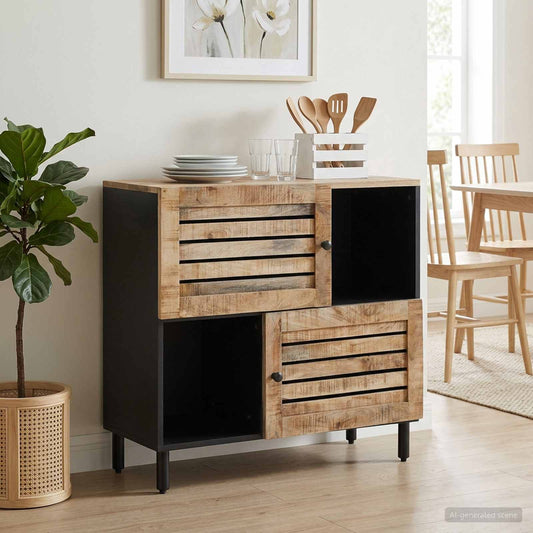 vidaXL Storage Cabinets Brown 80 x 33.5 x 75 cm Solid Mango Wood