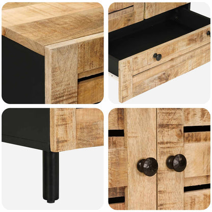 vidaXL Storage Cabinets Natural 60 x 33 x 100 cm Solid Mango Wood
