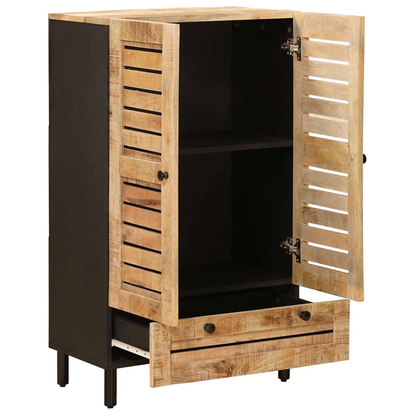 vidaXL Storage Cabinets Natural 60 x 33 x 100 cm Solid Mango Wood