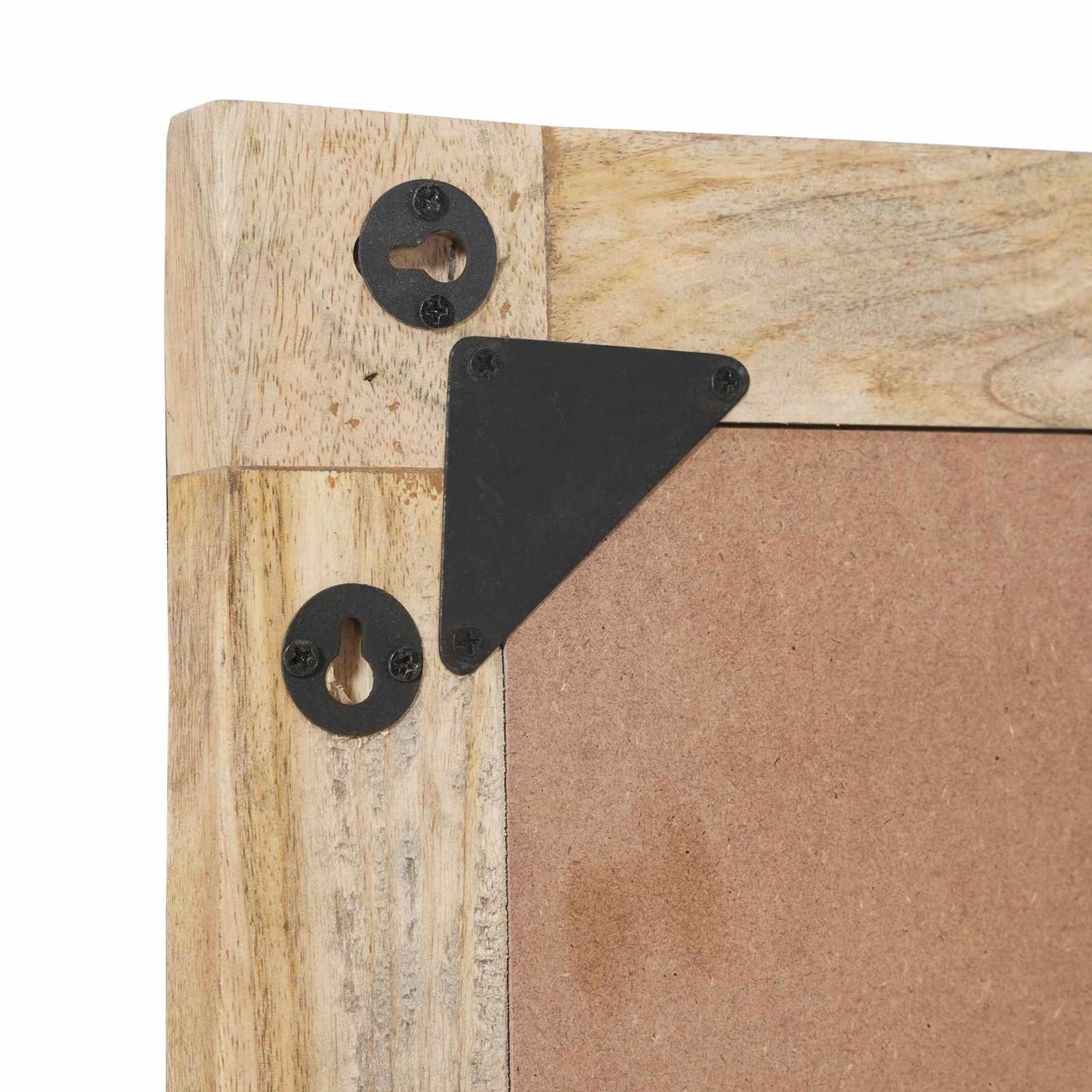 vidaXL Mirror Wall-mounted Brown and Black 70 x 50 x 3 cm Glass