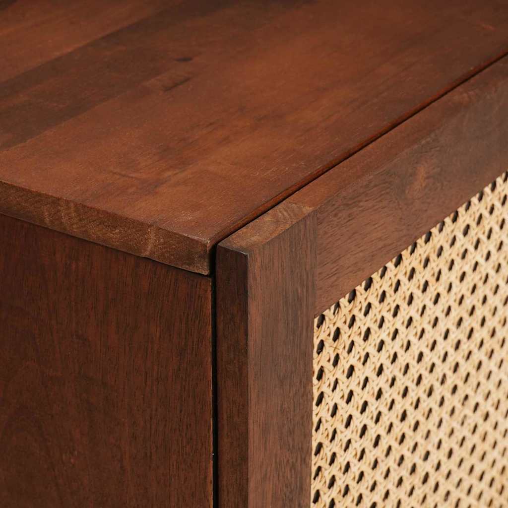 vidaXL Bedside Cabinet Brown 40 x 33.5 x 46 cm Solid Acacia wood