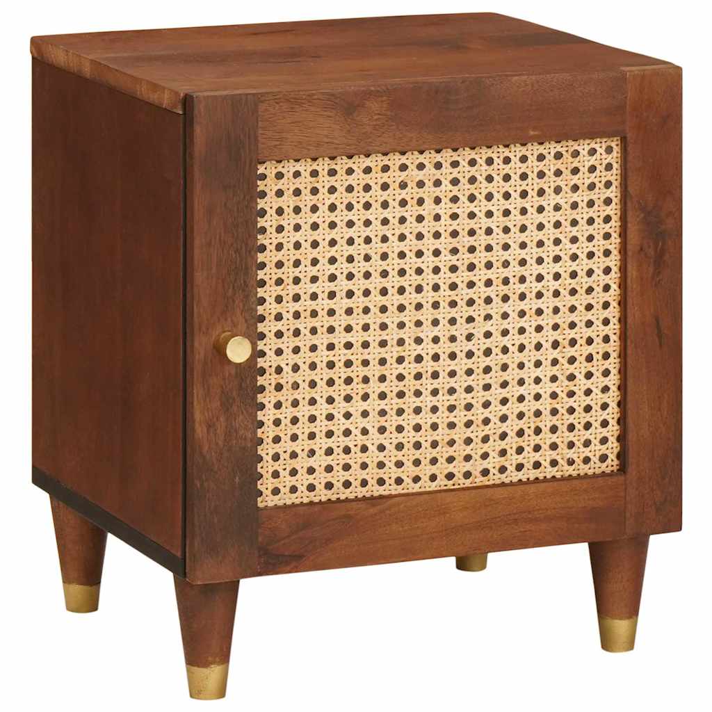 vidaXL Bedside Cabinet Brown 40 x 33.5 x 46 cm Solid Acacia wood
