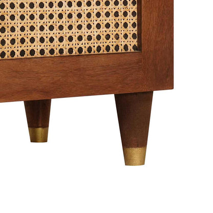 vidaXL TV Cabinet with Shelf Brown 105 x 33.5 x 46 cm Solid Mango Wood