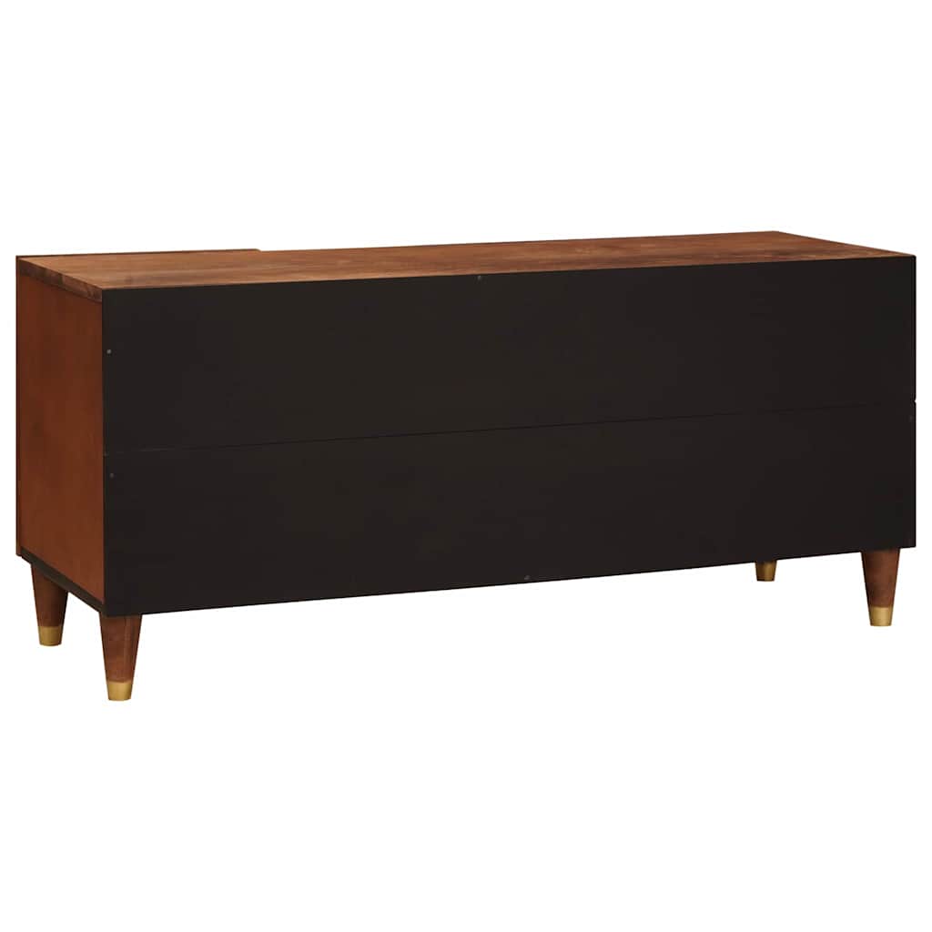 vidaXL TV Cabinet with Shelf Brown 105 x 33.5 x 46 cm Solid Mango Wood