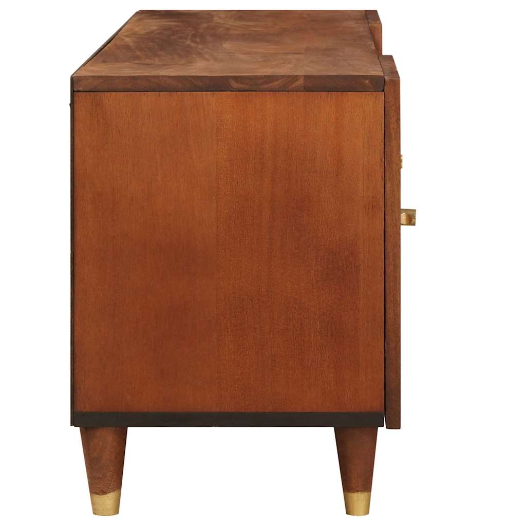 vidaXL TV Cabinet with Shelf Brown 105 x 33.5 x 46 cm Solid Mango Wood