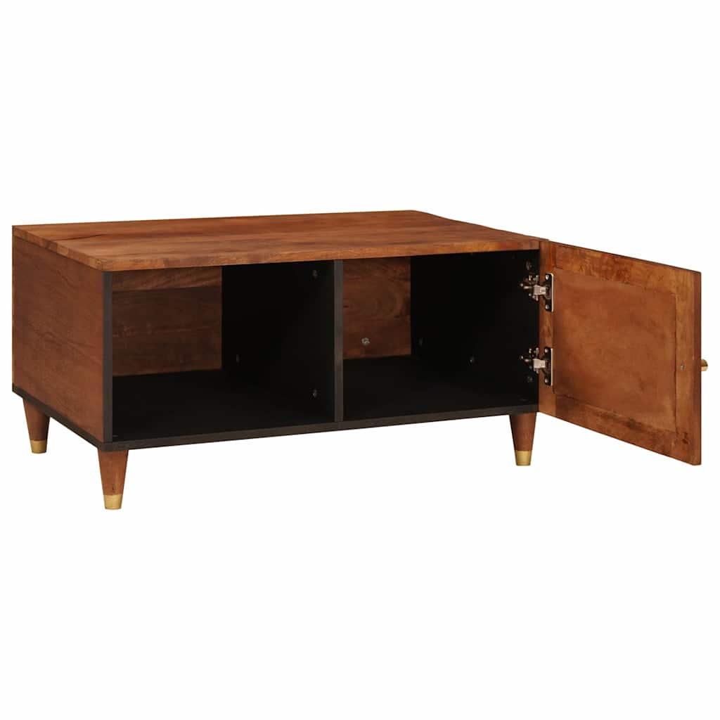vidaXL Coffee Tables Brown 80 x 50 x 40 cm Cane and solid mango wood