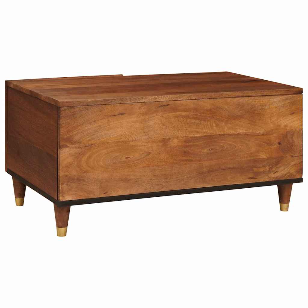 vidaXL Coffee Tables Brown 80 x 50 x 40 cm Cane and solid mango wood