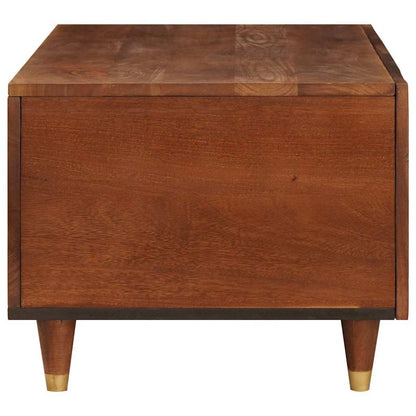 vidaXL Coffee Tables Brown 80 x 50 x 40 cm Cane and solid mango wood