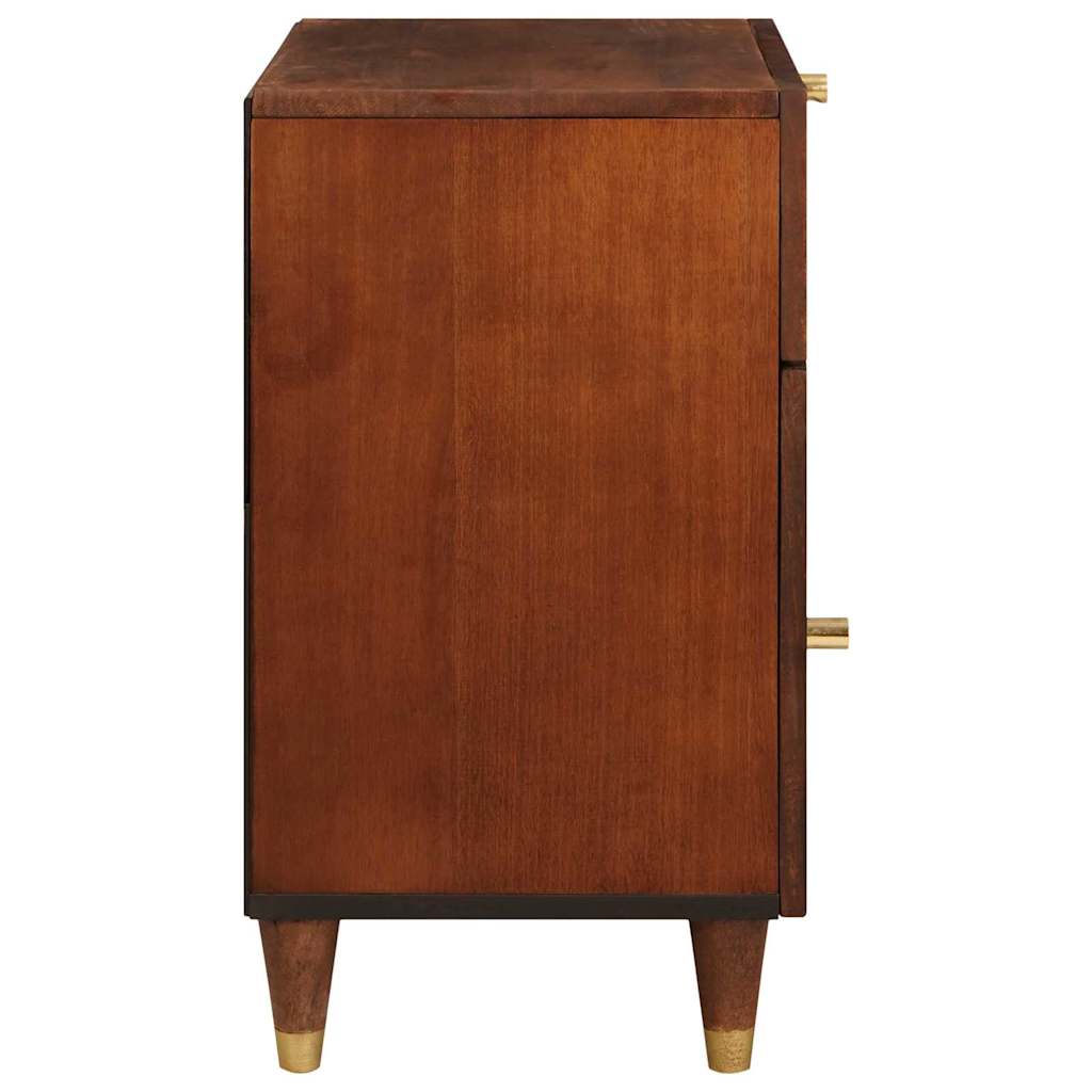 vidaXL Bedside Tables Brown 50 x 33 x 60 cm Cane and solid mango wood