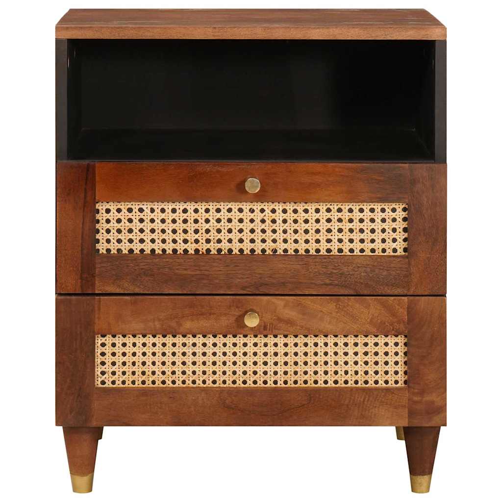 vidaXL Bedside Tables with Drawer 50 x 33 x 62 cm Solid Mango Wood