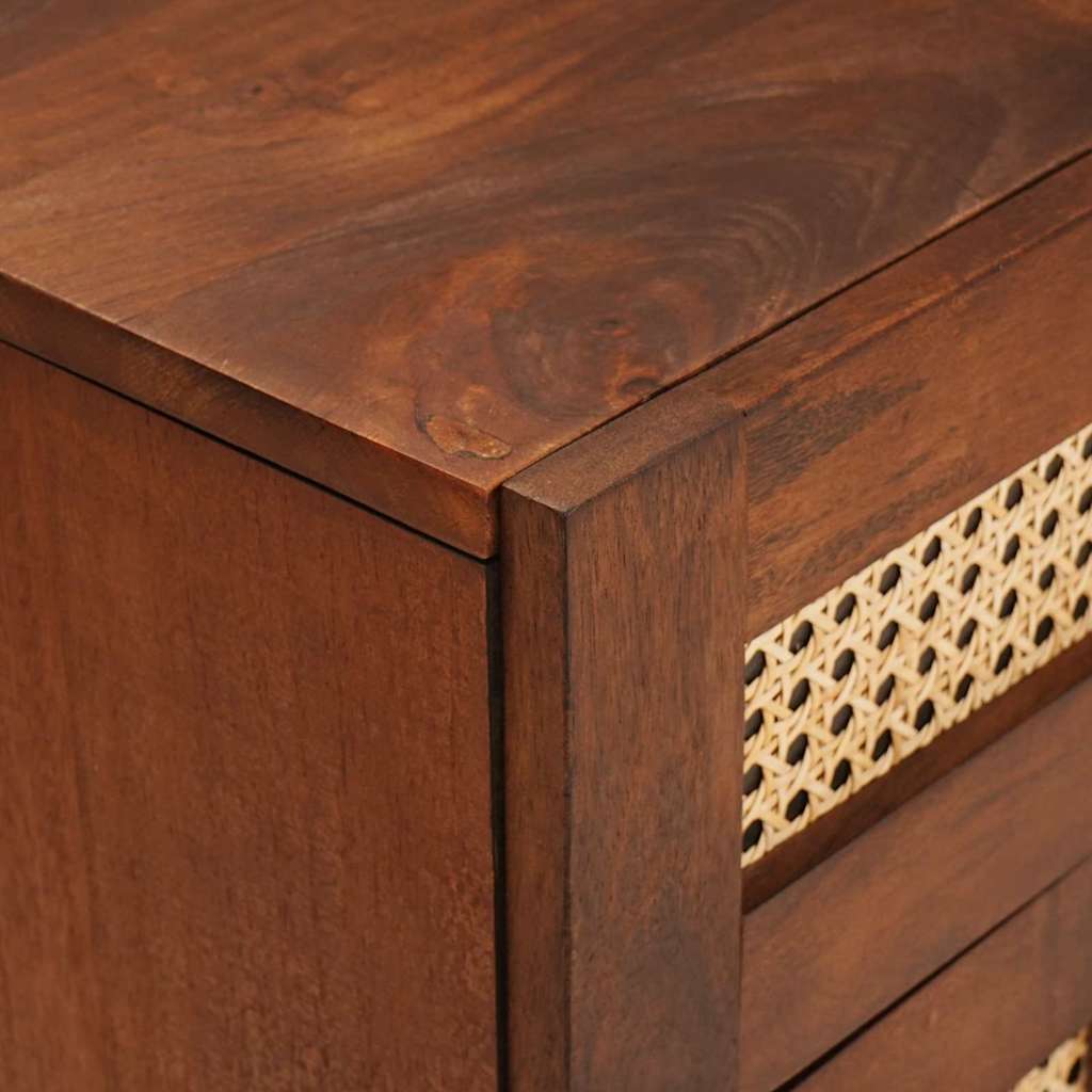vidaXL Bedside Tables with Drawer 50 x 33 x 60 cm Solid Mango Wood