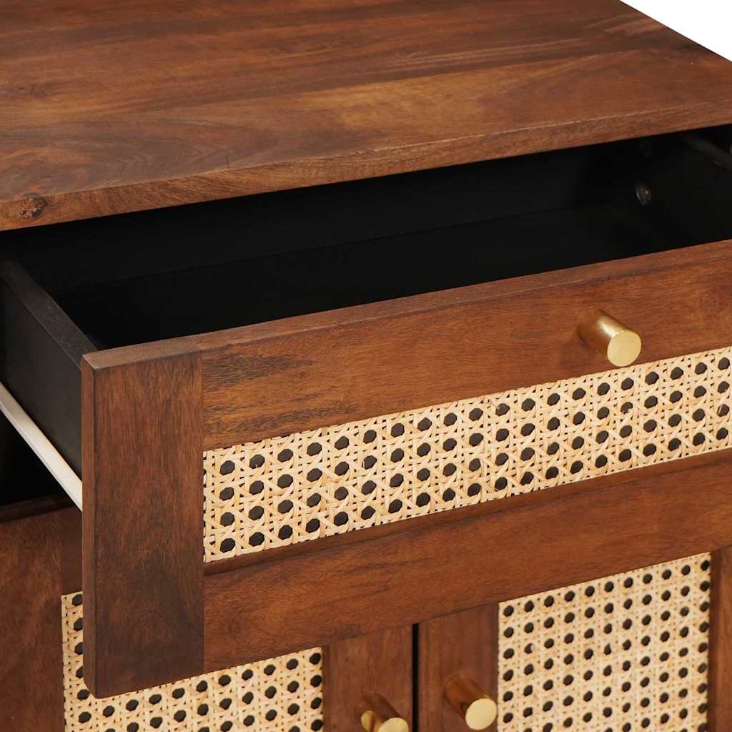 vidaXL Bedside Tables with Drawer 50 x 33 x 60 cm Solid Mango Wood