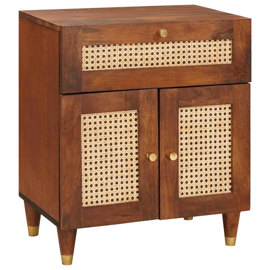 vidaXL Bedside Tables with Drawer 50 x 33 x 60 cm Solid Mango Wood