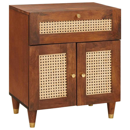 vidaXL Bedside Tables with Drawer 50 x 33 x 60 cm Solid Mango Wood